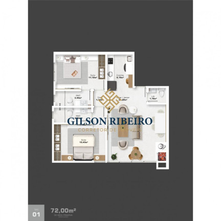 Imagem Apartamento com 2 Quartos à Venda, 73 m² em Centro - Camboriú