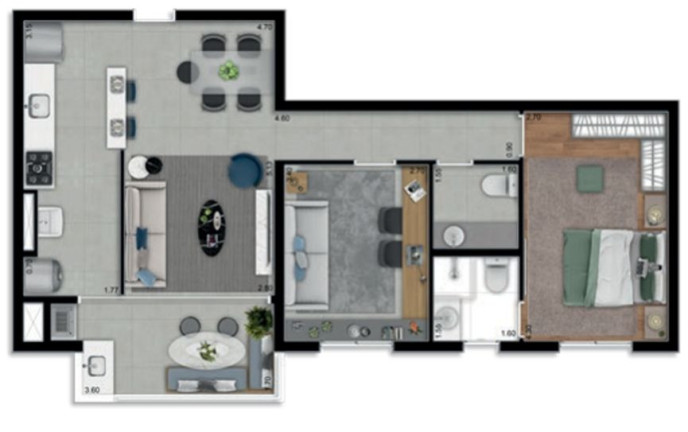 Imagem Apartamento com 2 Quartos à Venda, 70 m² em Centro - Barueri Imagem Apartamento com 2 Quartos à Venda, 70 m² em Centro - Barueri