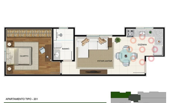 Imagem Apartamento com 1 Quarto à Venda, 37 m² em Sagrada Família - Belo Horizonte
