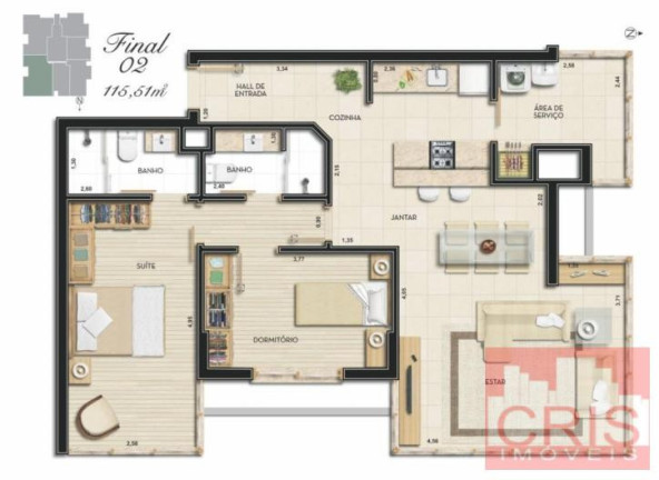 Imagem Apartamento com 2 Quartos à Venda, 94 m² em Humaitá - Bento Gonçalves Imagem Apartamento com 2 Quartos à Venda, 94 m² em Humaitá - Bento Gonçalves