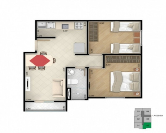 Imagem Apartamento com 2 Quartos à Venda, 45 m² em Vila Nova Sorocaba - Sorocaba Imagem Apartamento com 2 Quartos à Venda, 45 m² em Vila Nova Sorocaba - Sorocaba