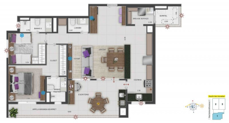 Imagem Apartamento com 3 Quartos à Venda, 127 m² em Gonzaga - Santos Imagem Apartamento com 3 Quartos à Venda, 127 m² em Gonzaga - Santos