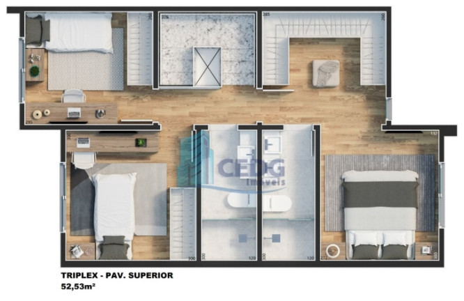 Imagem Casa de Condomínio com 3 Quartos à Venda, 112 m² em Abranches - Curitiba Imagem Casa de Condomínio com 3 Quartos à Venda, 112 m² em Abranches - Curitiba