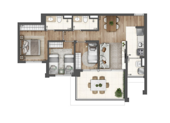 Imagem Apartamento com 3 Quartos à Venda, 107 m² em Sacomã - São Paulo