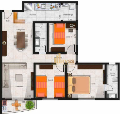 Imagem Apartamento com 3 Quartos à Venda, 82 m² em Parque Das Nações - Santo André Imagem Apartamento com 3 Quartos à Venda, 82 m² em Parque Das Nações - Santo André