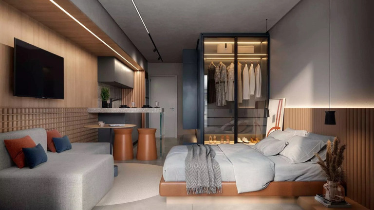 Imagem Apartamento com 1 Quarto à Venda, 17 m² em Portão - Curitiba