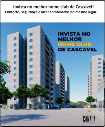 Imagem Apartamento com 2 Quartos à Venda, 62 m² em Canadá - Cascavel