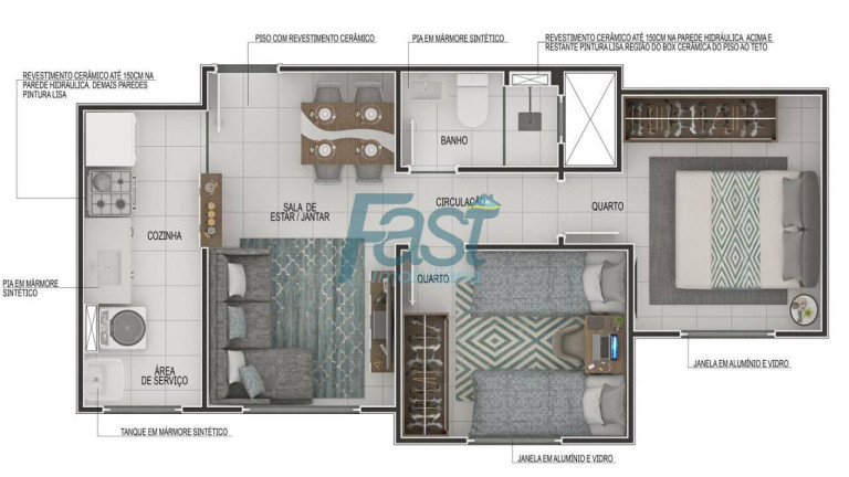 Imagem Apartamento com 2 Quartos à Venda, 42 m² em Ribeirão Do Lipa - Cuiabá Imagem Apartamento com 2 Quartos à Venda, 42 m² em Ribeirão Do Lipa - Cuiabá