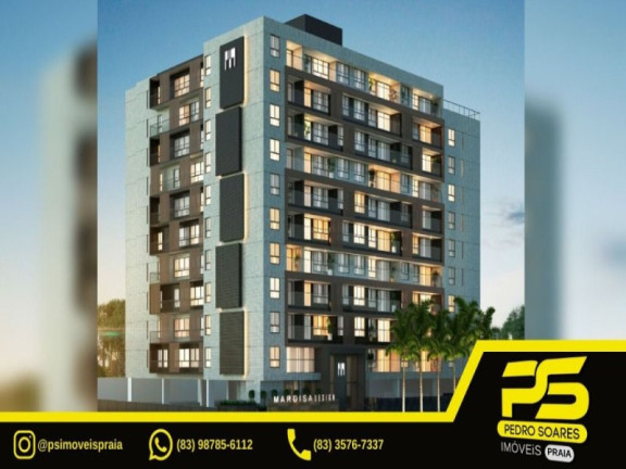Apartamento com 2 Quartos à Venda, 60 m² em Cabo Branco - João Pessoa