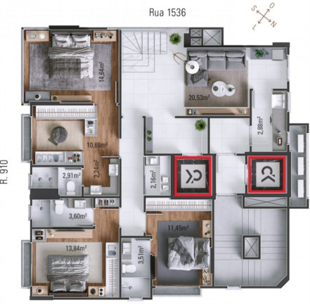 Imagem Imóvel com 3 Quartos à Venda, 123 m² em Centro - Balneário Camboriú Imagem Imóvel com 3 Quartos à Venda, 123 m² em Centro - Balneário Camboriú