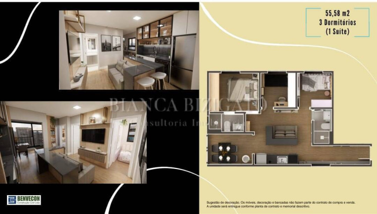 Imagem Apartamento com 3 Quartos à Venda, 56 m² em Mercês - Curitiba Imagem Apartamento com 3 Quartos à Venda, 56 m² em Mercês - Curitiba