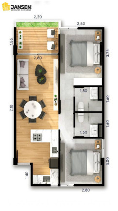 Imagem Apartamento com 2 Quartos à Venda, 124 m² em Bessa - João Pessoa