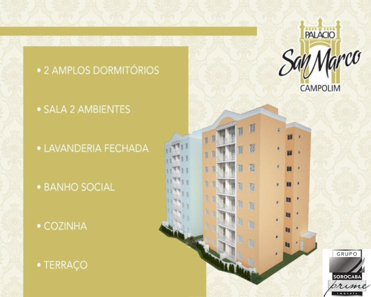 Imagem Apartamento com 2 Quartos à Venda, 61 m² em Parque Campolim - Sorocaba Imagem Apartamento com 2 Quartos à Venda, 61 m² em Parque Campolim - Sorocaba