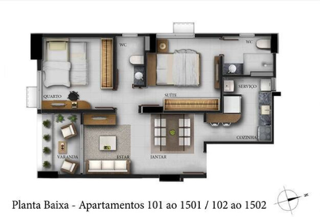 Imagem Apartamento com 1 Quarto à Venda, 48 m² em Várzea - Recife Imagem Apartamento com 1 Quarto à Venda, 48 m² em Várzea - Recife