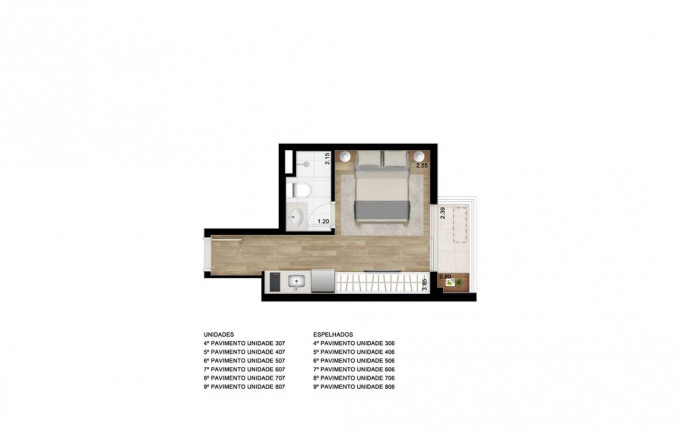 Imagem Studio com 1 Quarto à Venda, 41 m² em Centro - São Paulo Imagem Studio com 1 Quarto à Venda, 41 m² em Centro - São Paulo