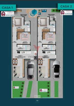 Imagem Casa com 2 Quartos à Venda, 77 m² em Forquilhas - São José Imagem Casa com 2 Quartos à Venda, 77 m² em Forquilhas - São José