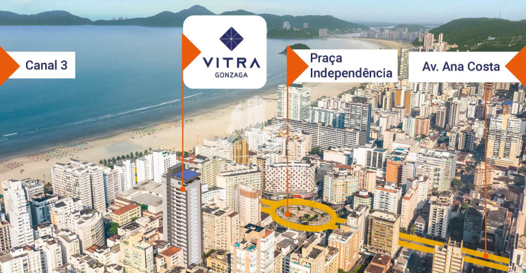 Imagem Apartamento com 3 Quartos à Venda, 126 m² em Gonzaga - Santos Imagem Apartamento com 3 Quartos à Venda, 126 m² em Gonzaga - Santos