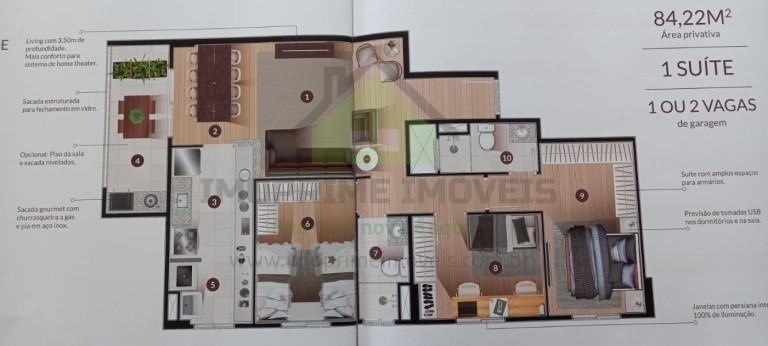Imagem Apartamento com 3 Quartos à Venda, 85 m² em Loteamento Villa Branca - Jacareí Imagem Apartamento com 3 Quartos à Venda, 85 m² em Loteamento Villa Branca - Jacareí