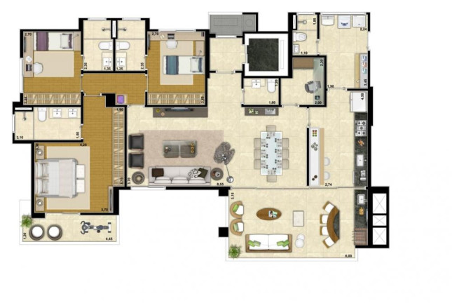 Imagem Apartamento com 3 Quartos à Venda, 171 m² em Altos Do Tatuapé - São Paulo