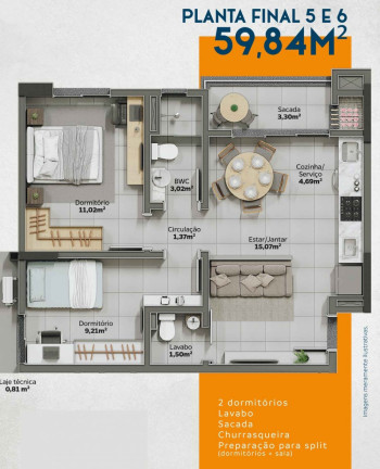 Imagem Apartamento com 2 Quartos à Venda, 58 m² em Lídia Duarte - Camboriú Imagem Apartamento com 2 Quartos à Venda, 58 m² em Lídia Duarte - Camboriú
