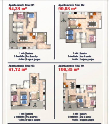 Imagem Apartamento com 2 Quartos à Venda, 90 m² em Vila Caiçara - Praia Grande Imagem Apartamento com 2 Quartos à Venda, 90 m² em Vila Caiçara - Praia Grande