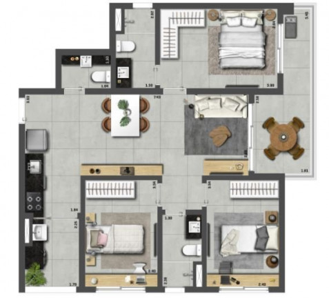 Imagem Apartamento com 3 Quartos à Venda, 89 m² em Moema - São Paulo