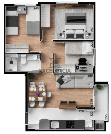 Imagem Apartamento com 3 Quartos à Venda, 58 m² em Costeira - São José Dos Pinhais Imagem Apartamento com 3 Quartos à Venda, 58 m² em Costeira - São José Dos Pinhais