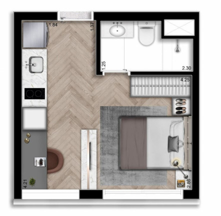 Imagem Studio à Venda, 24 m² em Perdizes - São Paulo Imagem Studio à Venda, 24 m² em Perdizes - São Paulo