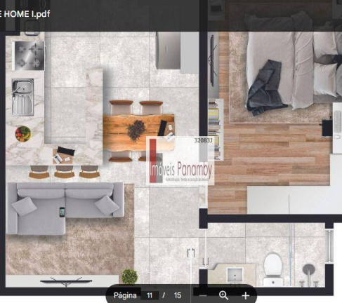 Imagem Apartamento com 1 Quarto à Venda, 35 m² em Bangu - Santo André Imagem Apartamento com 1 Quarto à Venda, 35 m² em Bangu - Santo André