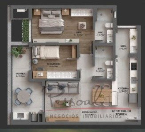 Imagem Apartamento com 2 Quartos à Venda, 117 m² em Cacupé - Florianópolis Imagem Apartamento com 2 Quartos à Venda, 117 m² em Cacupé - Florianópolis