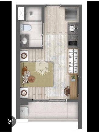 Imagem Kitnet com 1 Quarto à Venda, 23 m² em Centro - São Paulo Imagem Kitnet com 1 Quarto à Venda, 23 m² em Centro - São Paulo