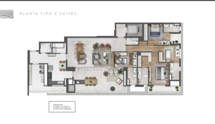 Imagem Apartamento com 4 Quartos à Venda, 203 m² em Brooklin - São Paulo Imagem Apartamento com 4 Quartos à Venda, 203 m² em Brooklin - São Paulo