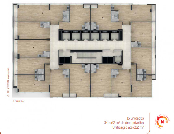 Imagem Sala Comercial à Venda, 44 m² em água Verde - Curitiba