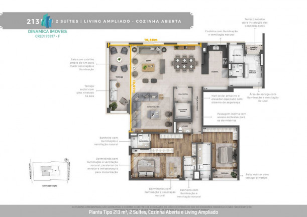 Imagem Apartamento com 3 Quartos à Venda, 213 m² em Cambuí - Campinas