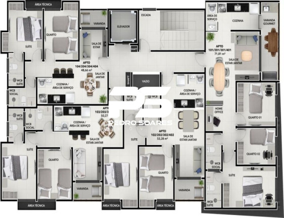 Imagem Imóvel com 2 Quartos à Venda, 53 m² em Torre - João Pessoa Imagem Imóvel com 2 Quartos à Venda, 53 m² em Torre - João Pessoa