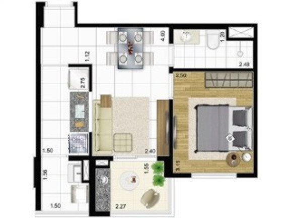 Imagem Imóvel com 2 Quartos à Venda, 54 m² em Consolação - São Paulo