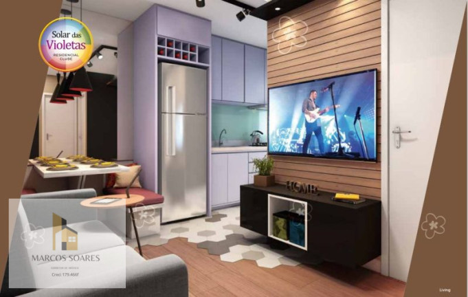 Imagem Apartamento com 2 Quartos à Venda, 36 m² em Santa Maria - Osasco