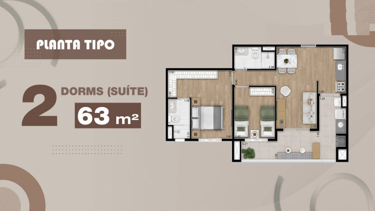 Imagem Apartamento com 2 Quartos à Venda, 62 m² em Vila Ipojuca - São Paulo