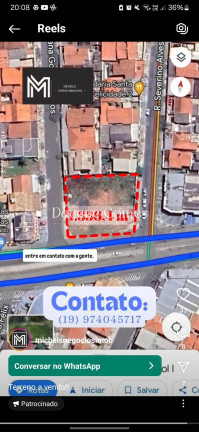 Imagem Terreno à Venda, 1.336 m² em Recanto Do Sol I - Campinas Imagem Terreno à Venda, 1.336 m² em Recanto Do Sol I - Campinas