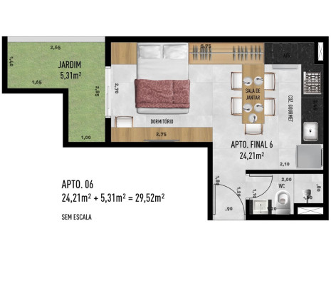 Imagem Imóvel com 2 Quartos à Venda, 37 m² em Jardim Trussardi - São Paulo Imagem Imóvel com 2 Quartos à Venda, 37 m² em Jardim Trussardi - São Paulo