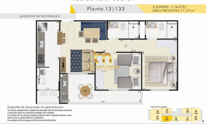 Imagem Apartamento com 2 Quartos à Venda, 71 m² em Jardim Caiahu - Mongaguá