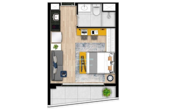 Apartamento com 1 Quarto à Venda, 27 m² em Alto Da Boa Vista - São Paulo