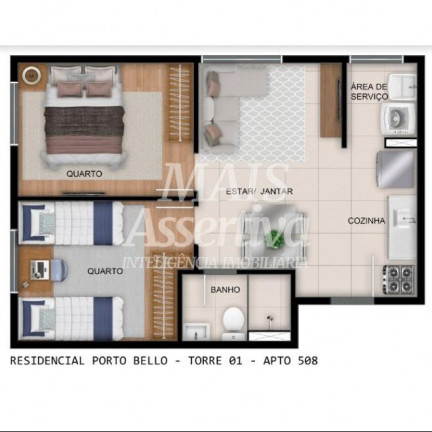 Imagem Apartamento com 2 Quartos à Venda, 41 m² em Fátima - Canoas Imagem Apartamento com 2 Quartos à Venda, 41 m² em Fátima - Canoas