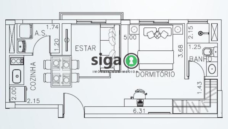 Imagem Apartamento com 1 Quarto à Venda, 35 m² em Aclimação - São Paulo Imagem Apartamento com 1 Quarto à Venda, 35 m² em Aclimação - São Paulo