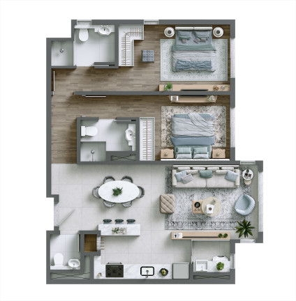 Imagem Apartamento com 2 Quartos à Venda, 75 m² em Planalto - Gramado Imagem Apartamento com 2 Quartos à Venda, 75 m² em Planalto - Gramado