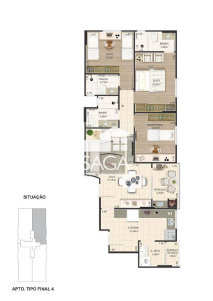 Imagem Apartamento com 3 Quartos à Venda, 85 m² em Itararé - São Vicente Imagem Apartamento com 3 Quartos à Venda, 85 m² em Itararé - São Vicente