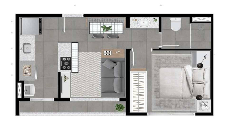 Imagem Apartamento com 1 Quarto à Venda, 33 m² em Parque Industrial - Campinas Imagem Apartamento com 1 Quarto à Venda, 33 m² em Parque Industrial - Campinas