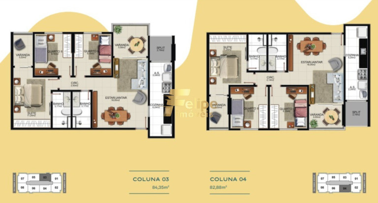 Imagem Imóvel com 3 Quartos à Venda, 84 m² em Praia Da Costa - Vila Velha