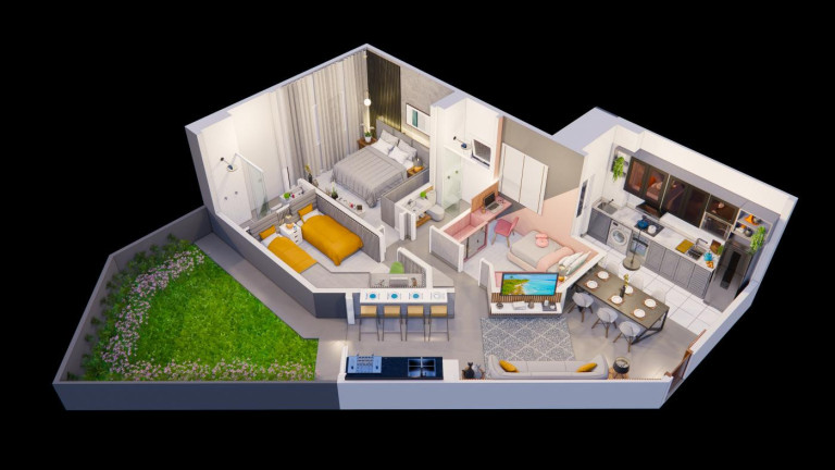 Imagem Apartamento com 2 Quartos à Venda, 59 m² em Jardim Polo Centro - Foz Do Iguaçu