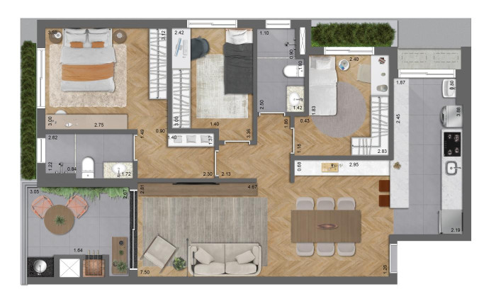 Imagem Apartamento com 2 Quartos à Venda, 68 m² em Bigorrilho - Curitiba Imagem Apartamento com 2 Quartos à Venda, 68 m² em Bigorrilho - Curitiba